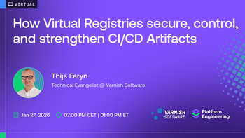How Virtual Registries secure, control, and strengthen CI/CD Artifacts. Presented by Thijs Feryn on 2026-01-27